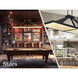 Stiles LED 48 inch Ashen Gold Island Chandelier Ceiling Light